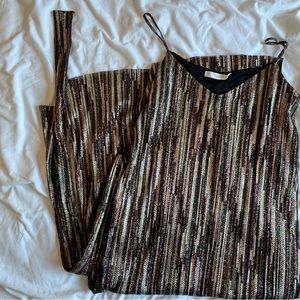 Lush | Fun sequined 70s inspired midi dress | size 10